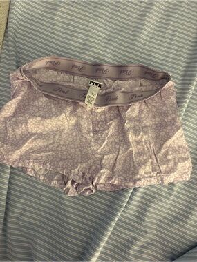 PINK Victoria's Secret Lavender Floral Lounge Shorts